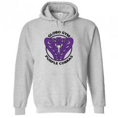 Globo Gym Purple Cobras Unisex Kids and Adults Fans Pullover Hoodie For Dodgeball Fans									 									 									